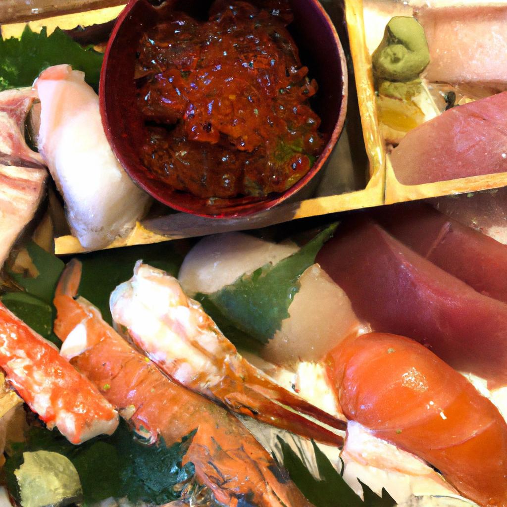 新鮮な海鮮料理