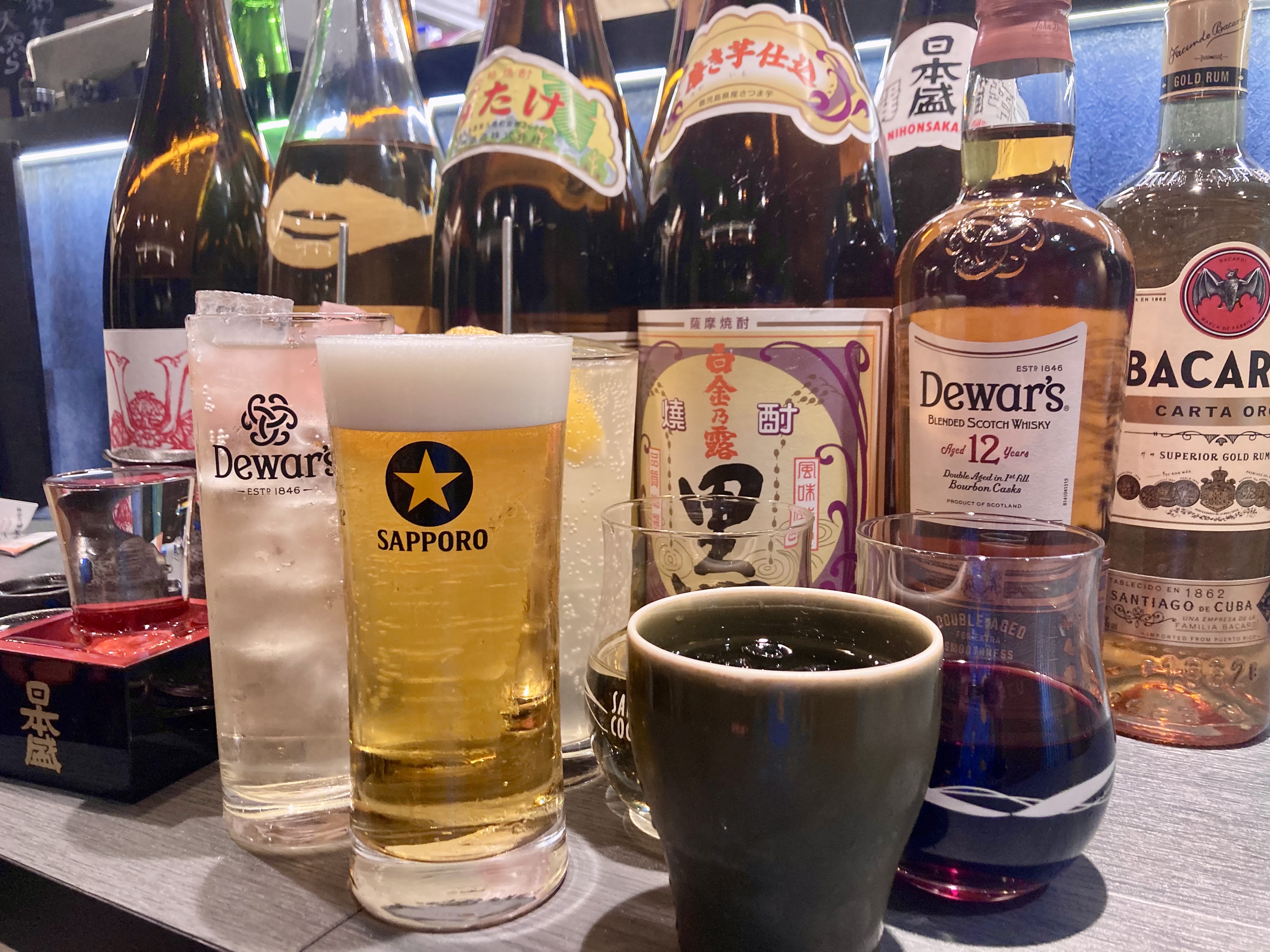 豊富なドリンクメニュー