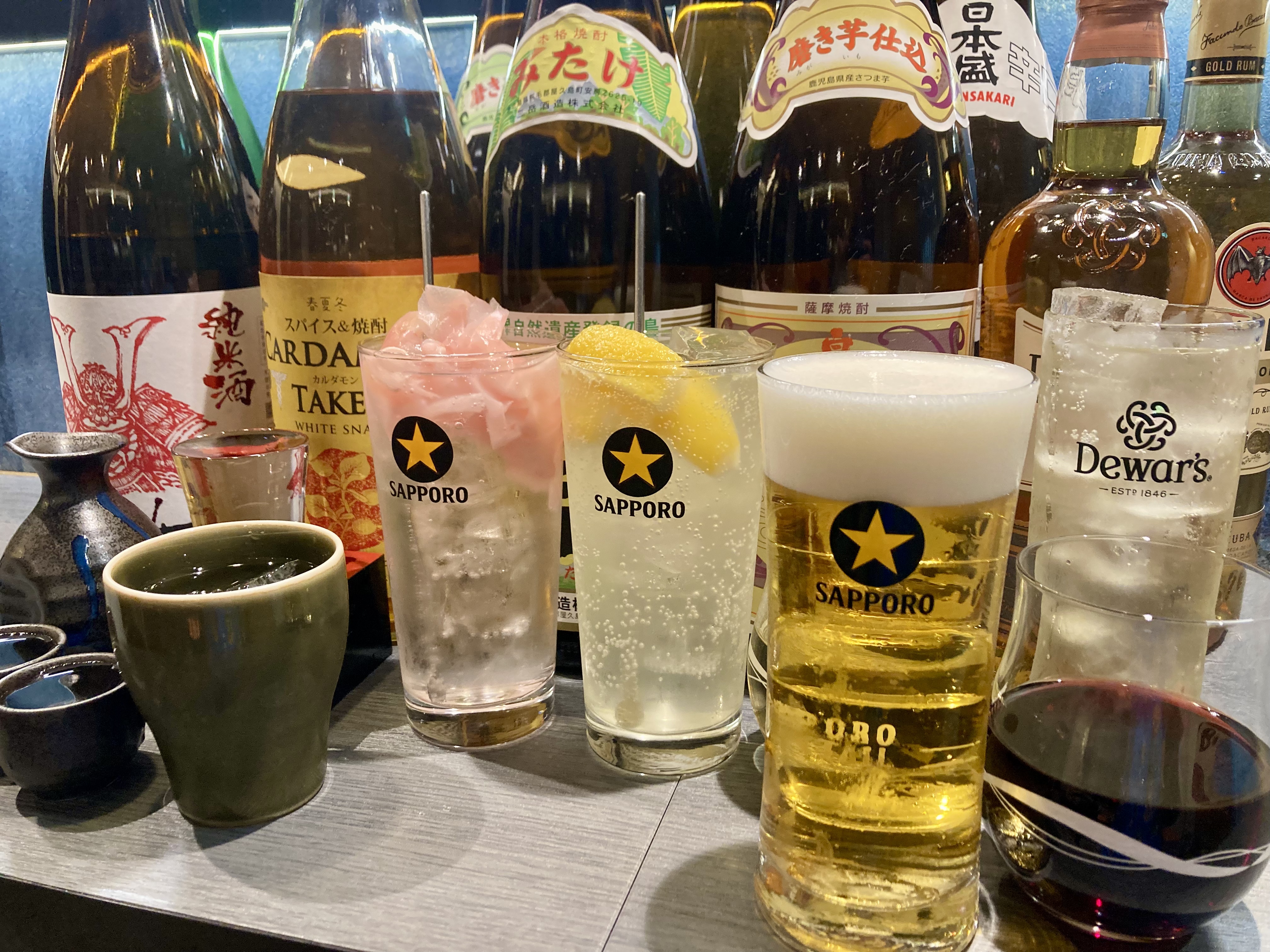 おしゃれなドリンクメニュー